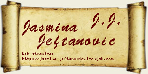 Jasmina Jeftanović vizit kartica